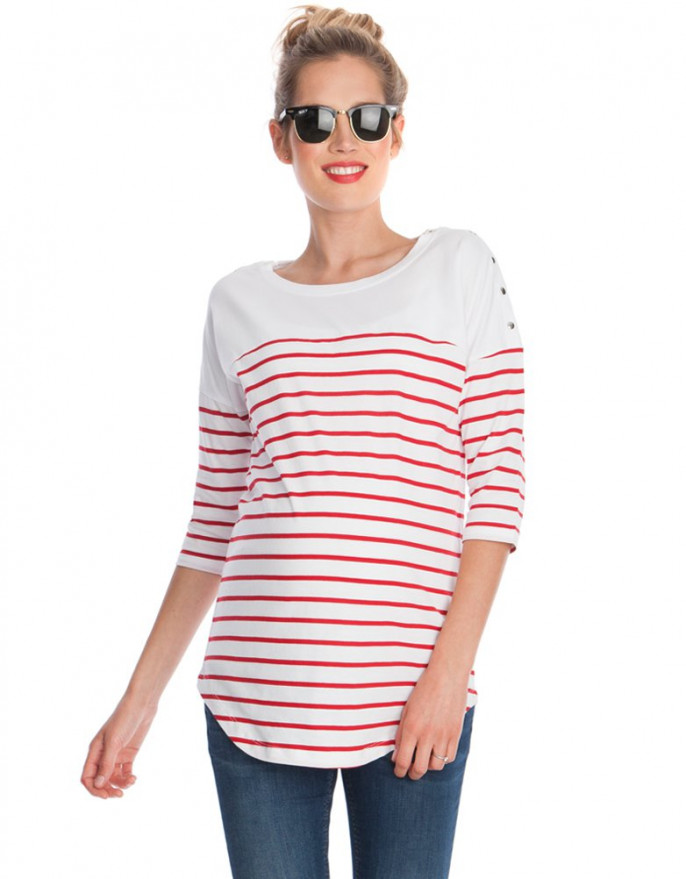 breast feeding tops casual and chic red u0026 white striped nursing top WCAEFRF