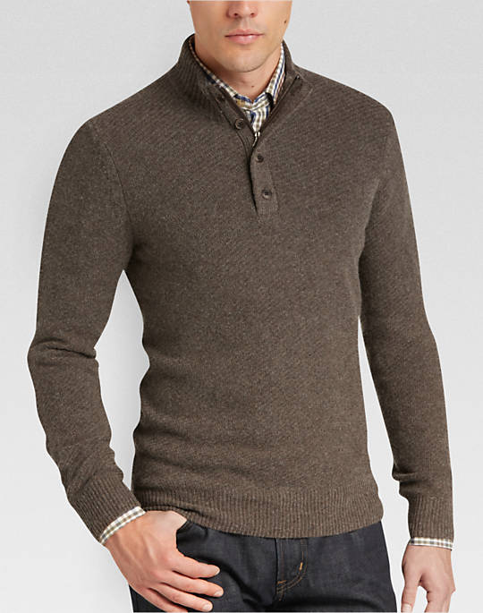 Brown Sweaters joseph abboud brown sweater GYMEFUE