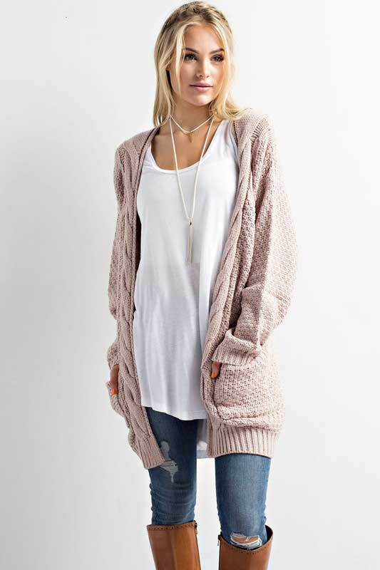 Cardigans for women wishlist cable knit cardigan sweater for women in twig tk5934lj SCQWCWU