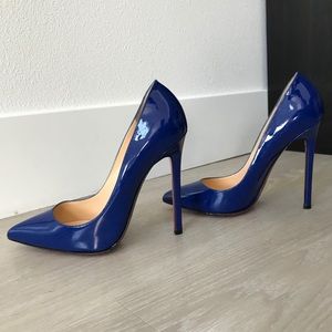 christian louboutin shoes - {christian louboutin} pigalle blue pumps! EYMVOHE