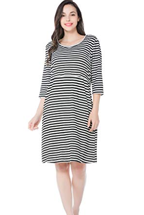 clothes for pregnant women smallshow maternity nursing dress horizontal stripe maternity clothes for pregnant  women XOABRTC