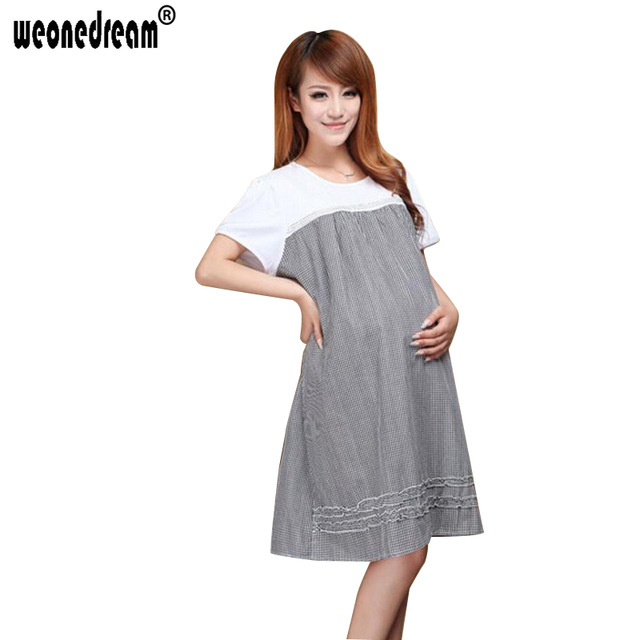 clothes for pregnant women weonedream plaid cotton clothing maternity dresses clothes pregnancy clothes  for pregnant women office summer BFHZKIZ
