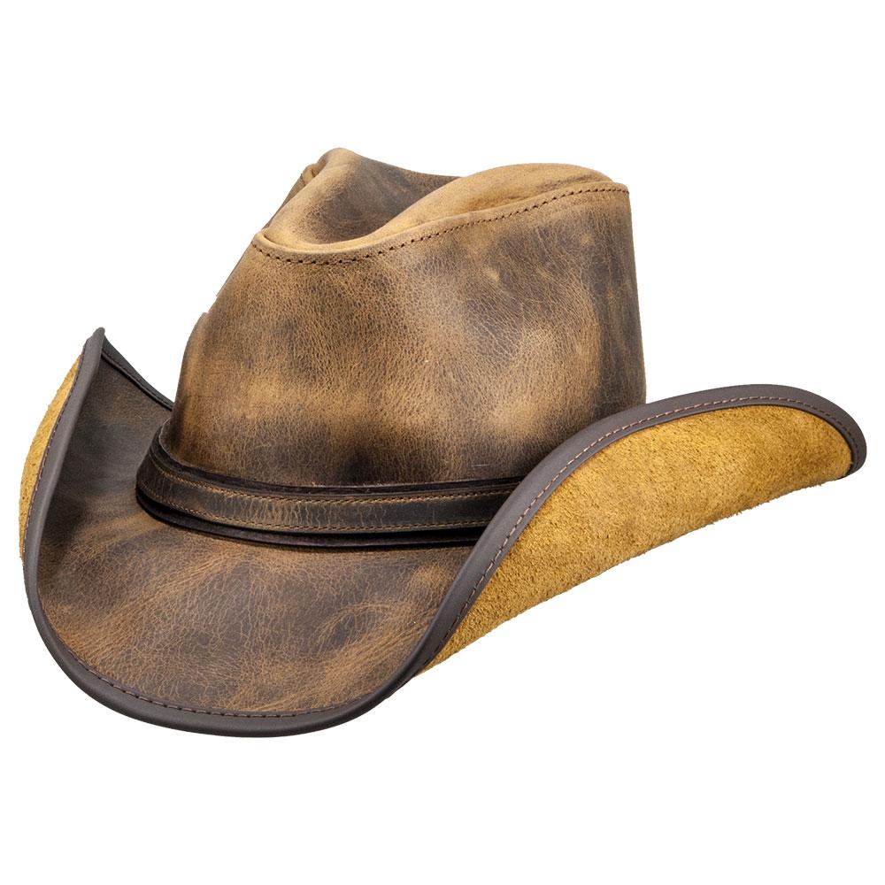 cowboy hats top grain leather cowboy hat w/ ranger band - cyclone - double g hats - SYLMYQM