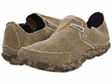 cushe shoes cushe mens canvas slip on casual shoe brown sand dual elastic new sizes 8-16 LJTRWNE
