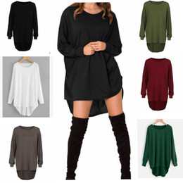 discount pullover baggy sweaters - womens o neck sweater jumper oversized  baggy comfy pullover EOMXSDL