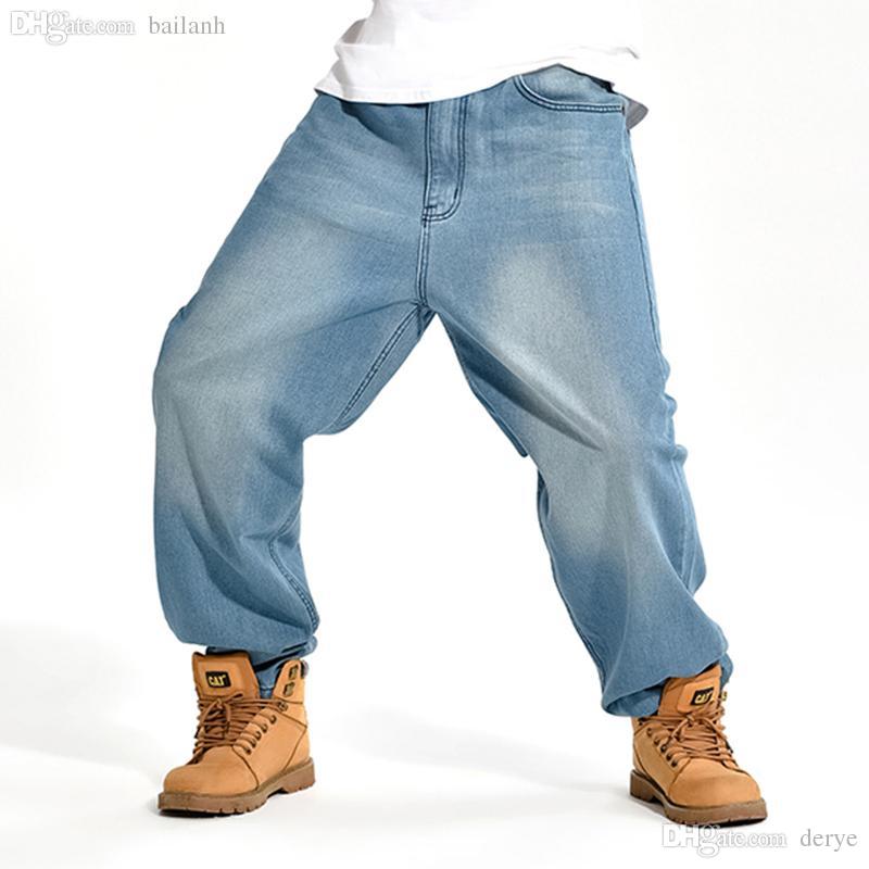 discount wholesale 2016 brand men baggy jeans big size mens hip hop jeans  long JHSKFRA