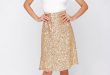 gold sequin skirts stage name gold sequin midi skirt WNEILZZ
