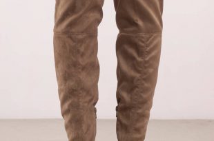Knee high boot riley taupe faux suede knee high boots KTBREPA