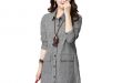 ladies tops women long shirts 2017 autumn long sleeve plaid shirt checked female  vintage korean fashion BWGSAXQ
