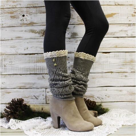 leg warmers home u003e products u003e cozy lace leg warmer - silver GPEIHOX