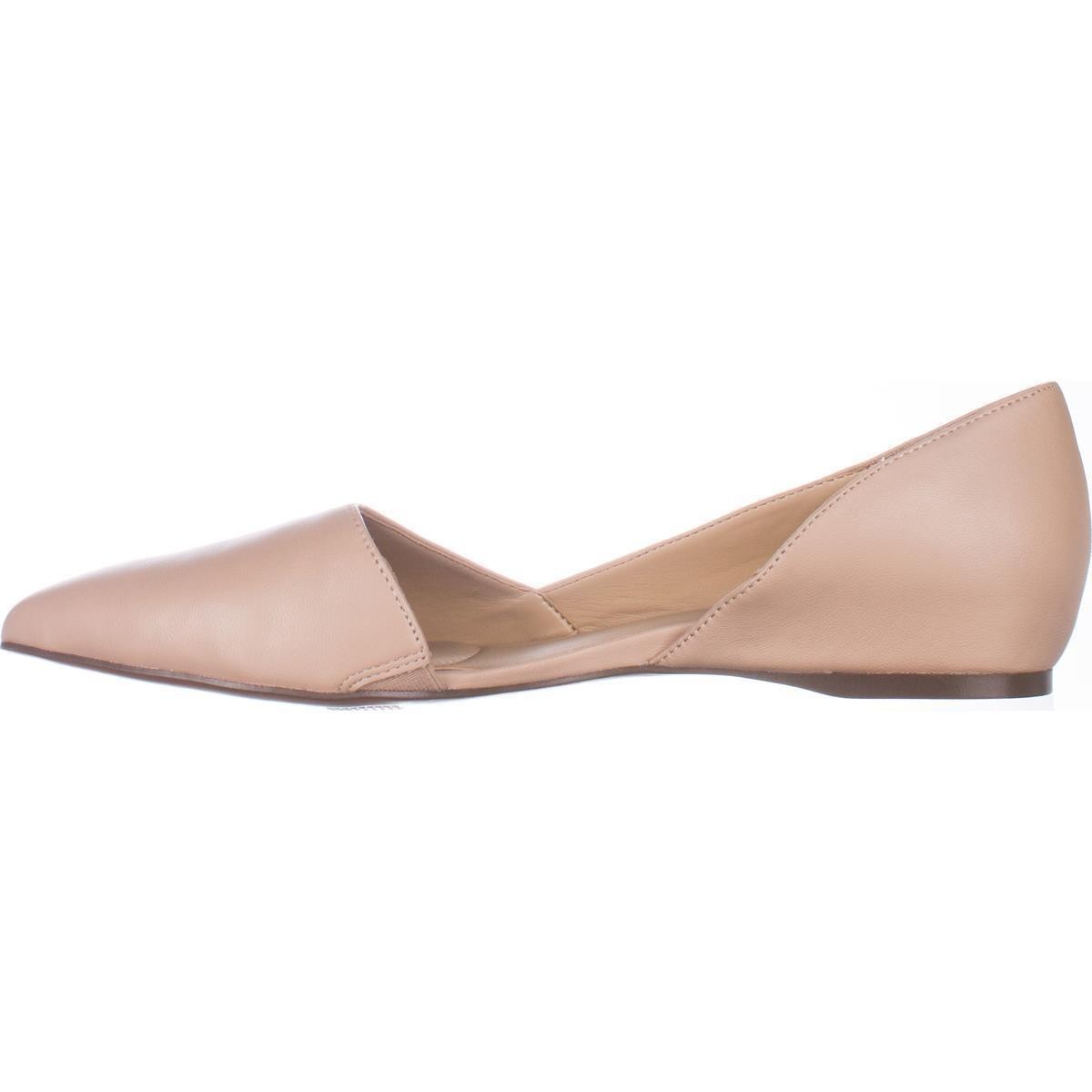 naturalizer samantha pointed toe flats - taupe leather ZNQIMPB