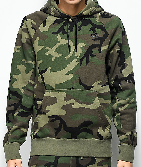 Get the stylish look with camo hoodie