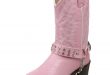 Pink Cowboy Boots amazon.com | durango lilu0027 pink n chrome bt568 western boot (toddler/little  kid/big kid) | VGIHDFV