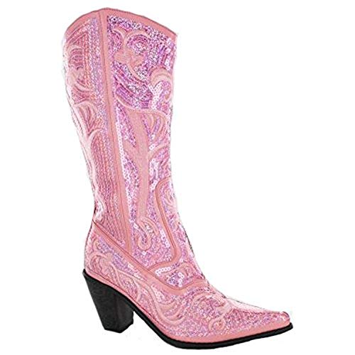 Pink Cowboy Boots helens heart lb-0290-12 in pink size 6m NCAEGHW