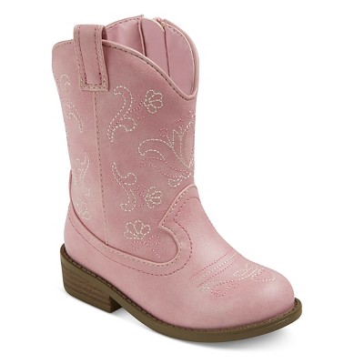Pink Cowboy Boots toddler girlsu0027 chloe classic cowboy western boots - cat u0026 jack™ : target NXOGUWH