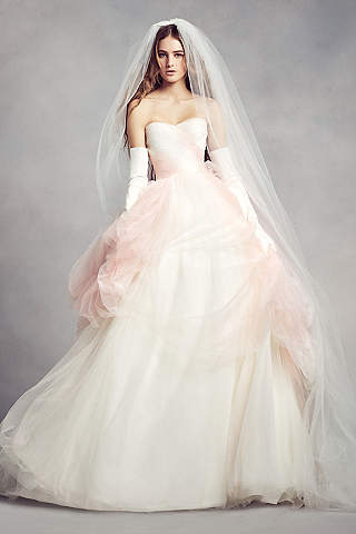 Pink Wedding Dresses long ballgown modern chic wedding dress - white by vera wang PGYBXRN