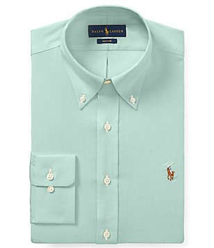 Polo Dress Shirts polo ralph lauren non-iron classic fit button-down collar solid oxford dress  shirt HCXHYEQ