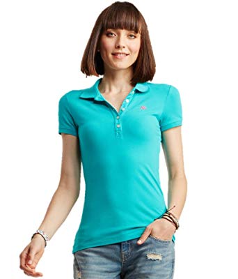 polo shirts for women aeropostale womenu0027s polo shirt at amazon womenu0027s clothing store: UWNXCFP