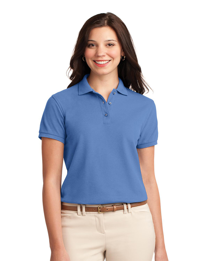 polo shirts for women port authority embroidered womenu0027s silk touch pique polo PDSENOL