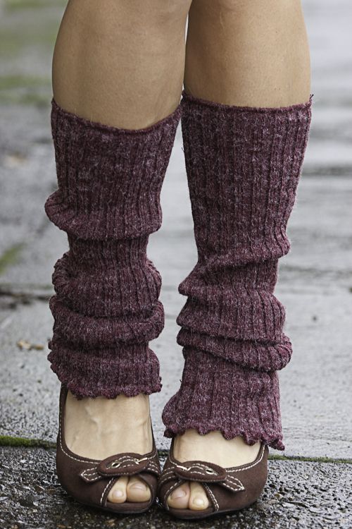 ribbed knit leg warmers EIQUEXW