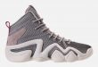 right view of womenu0027s adidas crazy 8 casual shoes in platinum metallic/off PTWYXMW