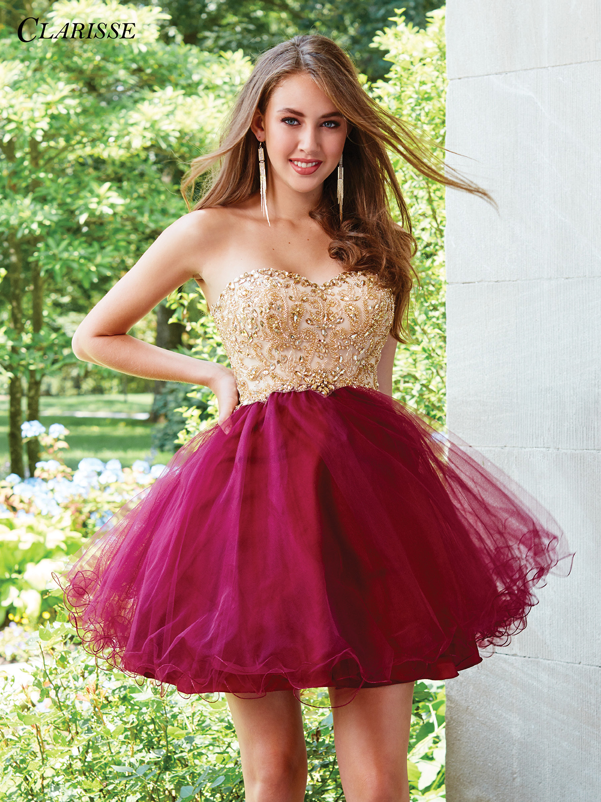 Short Prom Dress burgundy and gold short formal dress 3461 KRBTFCM
