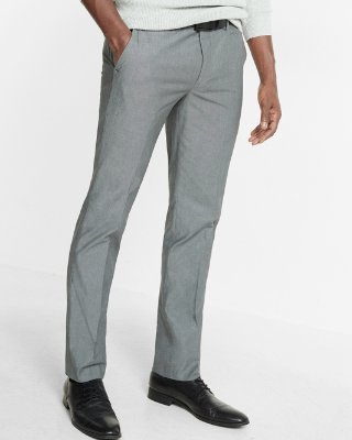 Slim fit pants extra slim gray chambray dress pant | express VIPJBSA