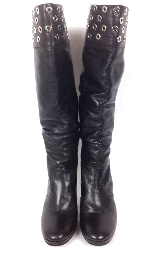 Spiga shoes via spiga shoes womens 7.5 black leather boots #viaspiga #fashionkneehigh TWPSHRF