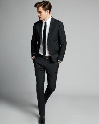Suits for men extra slim black performance stretch wool-blend suit pant | express YQCNVSA