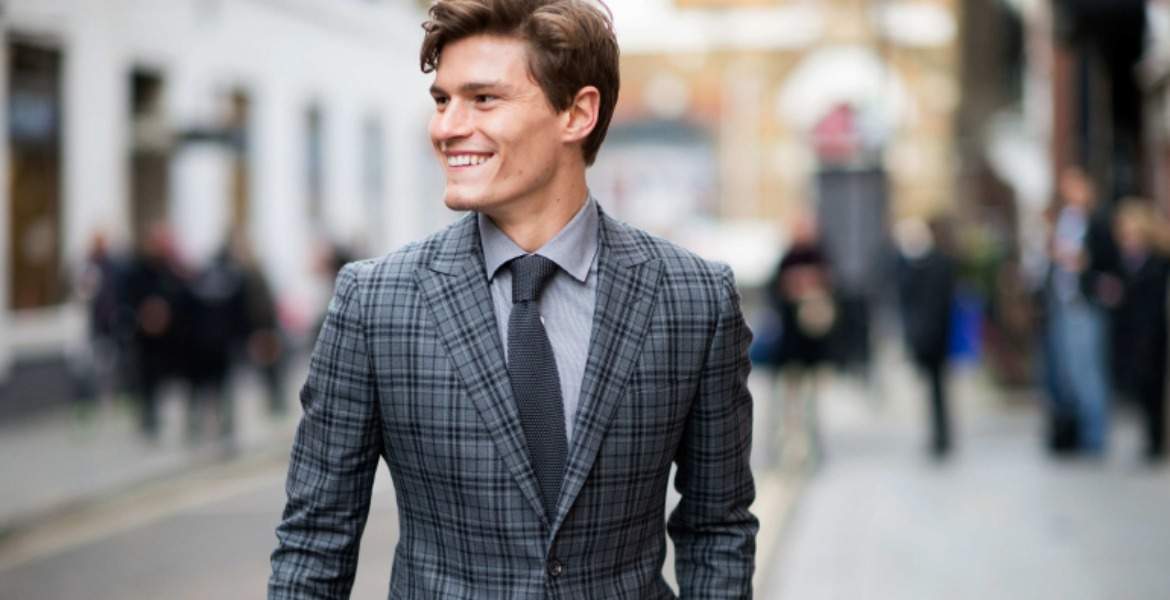 Suits for men tartan suit street style FTEDOCE