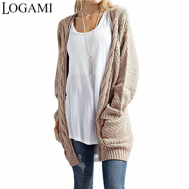 sweater cardigan logami long cardigan women long sleeve knitted sweater cardigans autumn  winter womens sweaters 2017 LSVWRBR