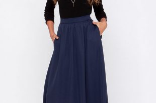 tempting fate navy blue maxi skirt ATUQDWK