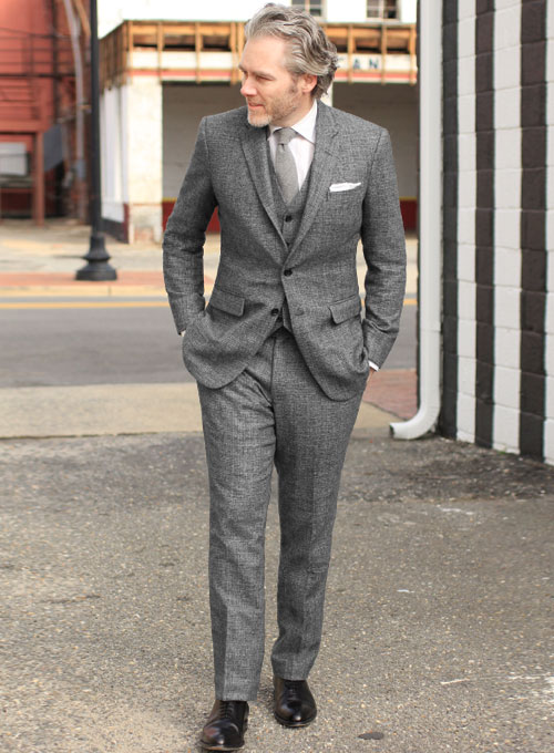 Tweed Suits vintage glasgow gray tweed suit SEEQLOA