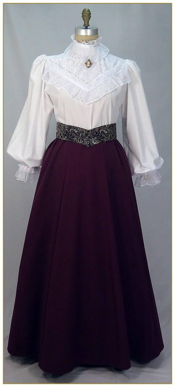 Victorian dresses victorian costumes: dresses, saloon girls, southern belle, witch victorian  gabardine skirt dark KEOJUZP