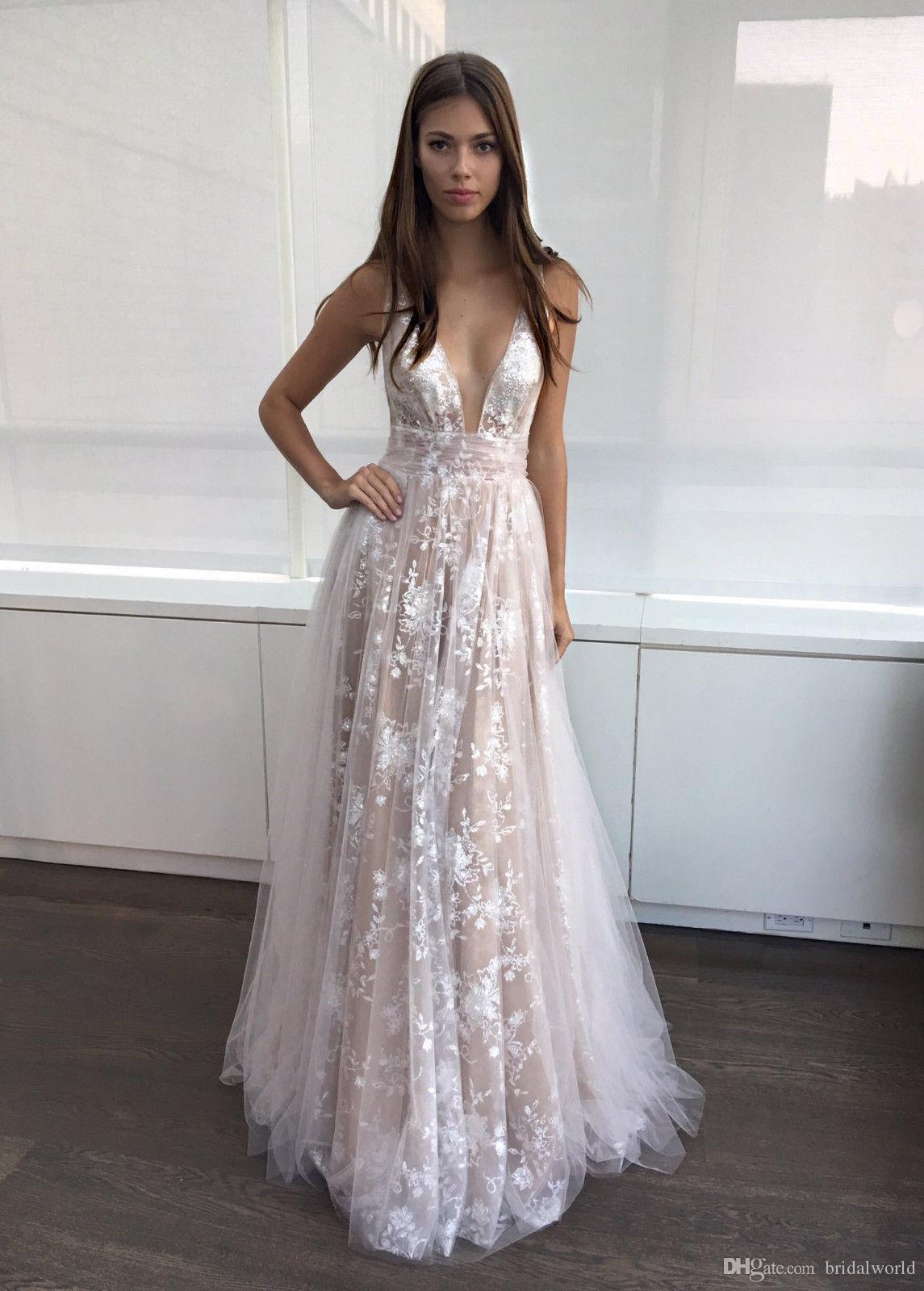 White Lace Prom Dress sexy evening dresses plunging neck lace prom dress with v back formal dress  a XUCIVUG