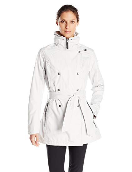White Trench Coat helly hansen womenu0027s welsey trench coat, ash grey, 3x-large RXNRFGF