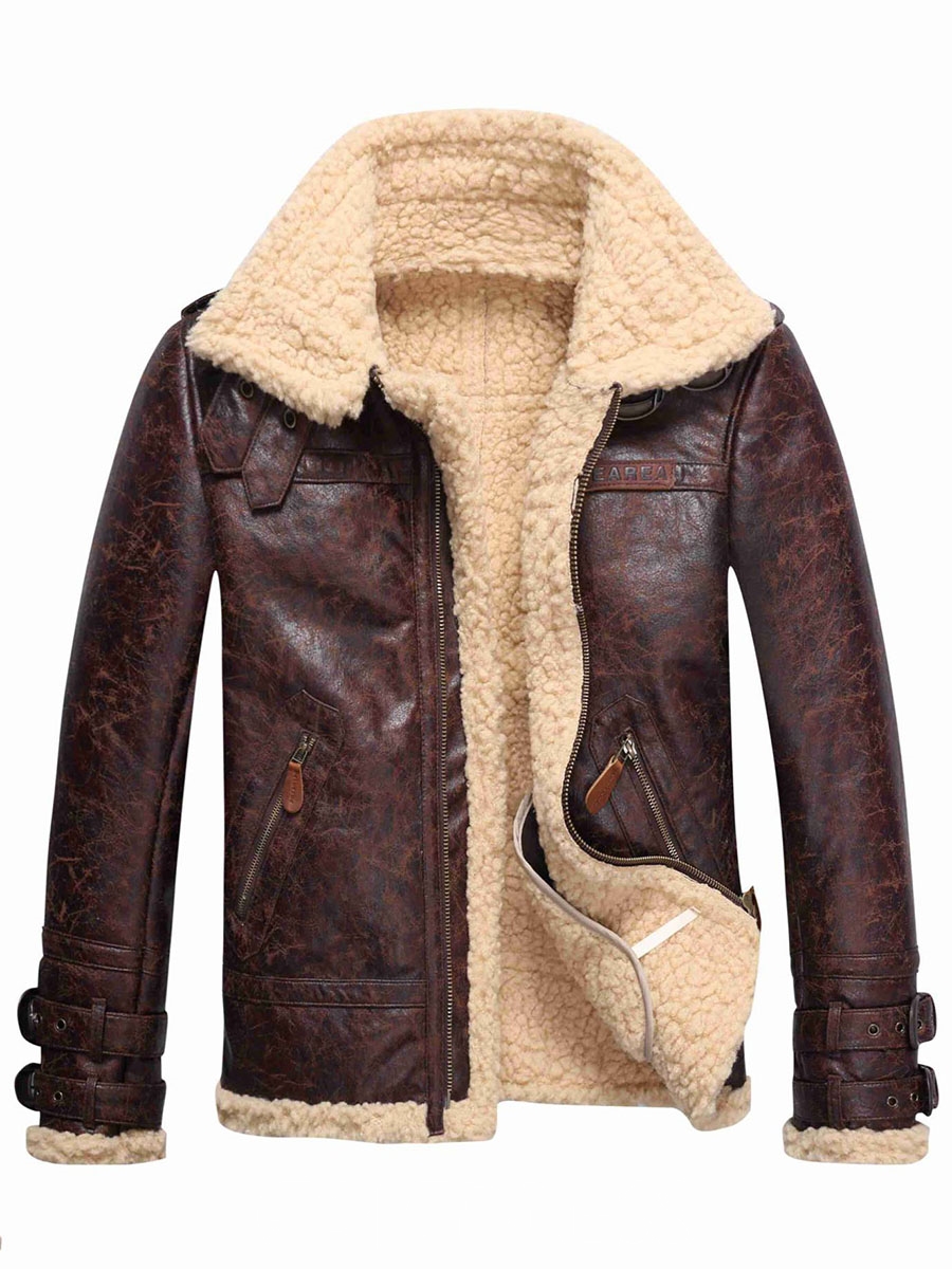 winter coats ericdress faux shearling thicken warm menu0027s fur coat ... VVATMCD