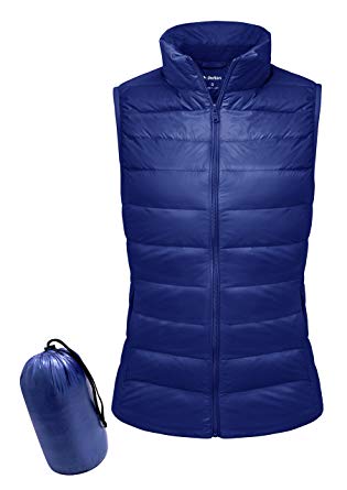 Womens Down Vest yidarton women down vest packable lightweight outerwear coat jacket puffer  vests(bl+s) VYANHLI